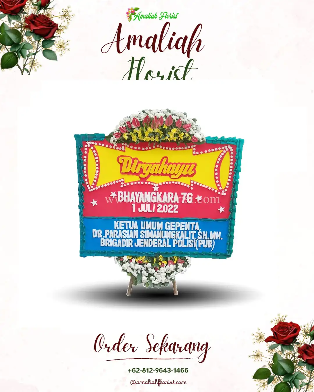Papan Bunga HUT Ulang Tahun Ardirejo